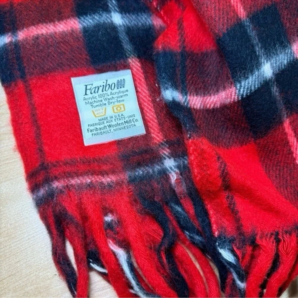 NEW Faribo vintage challenger plaid 50X60 blanket